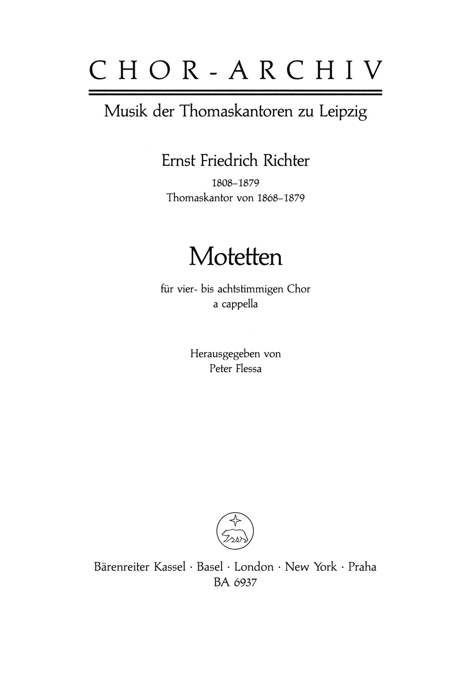 Vorderes Coverbild Motetten für vier- bis achtstimmigen Chor a cappela