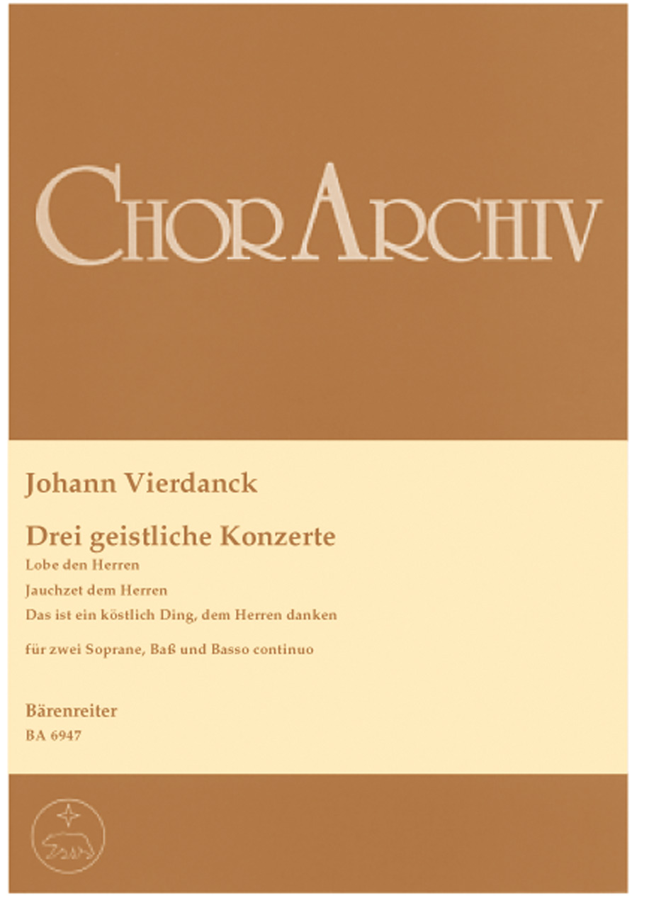 Vorderes Coverbild Drei geistliche Konzerte