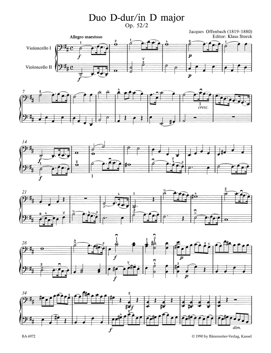 Anderes Coverbild Zwei Duette für zwei Violoncelli op. 52/2, 3