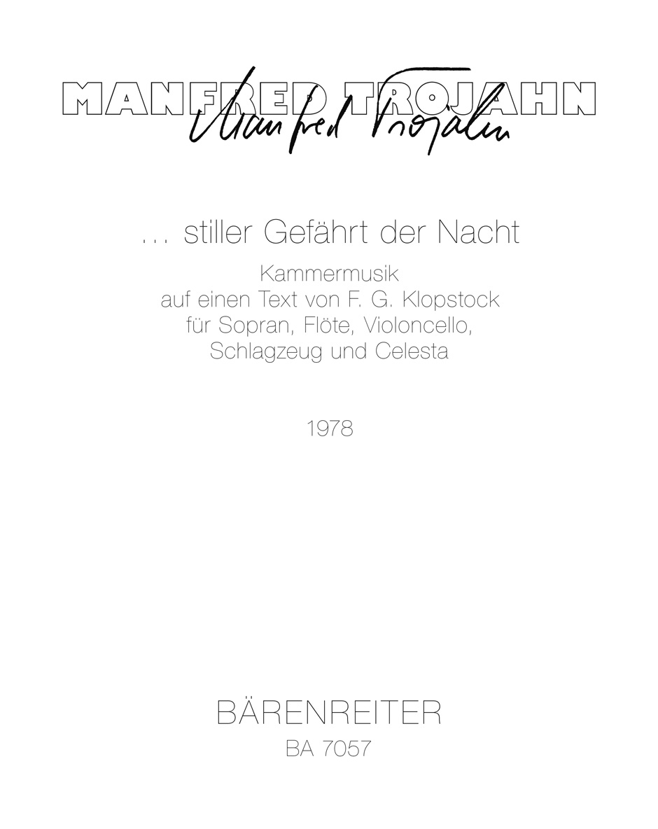 Vorderes Coverbild ...stiller Gefährt der Nacht (1978)