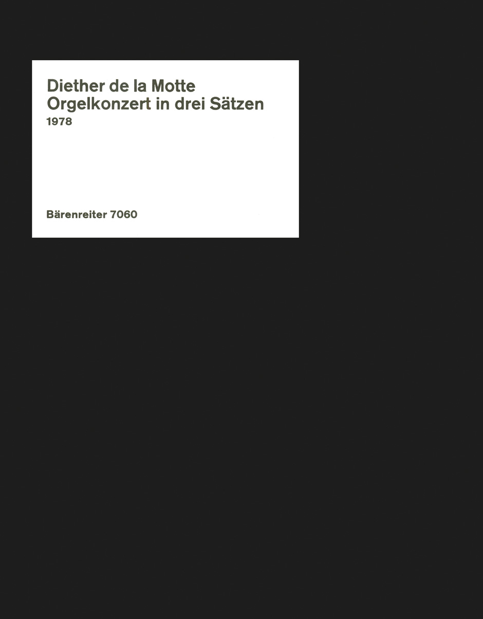 Anderes Coverbild Orgelkonzert in drei Sätzen für Orgel solo (1978)