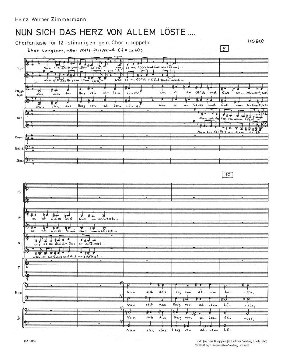 Anderes Coverbild Nun sich das Herz von allem löste... (1980)