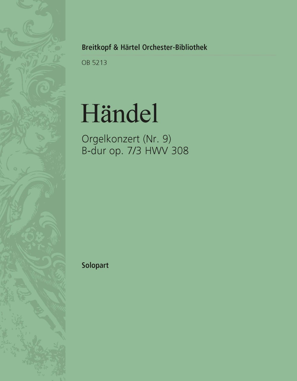 Vorderes Coverbild Orgelkonzert (Nr. 9) B-dur op. 7/3 HWV 308