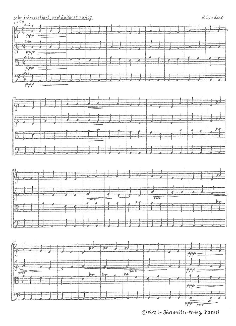 Anderes Coverbild Streichquartett Nr. 2 "Tempi notturni" (1979)