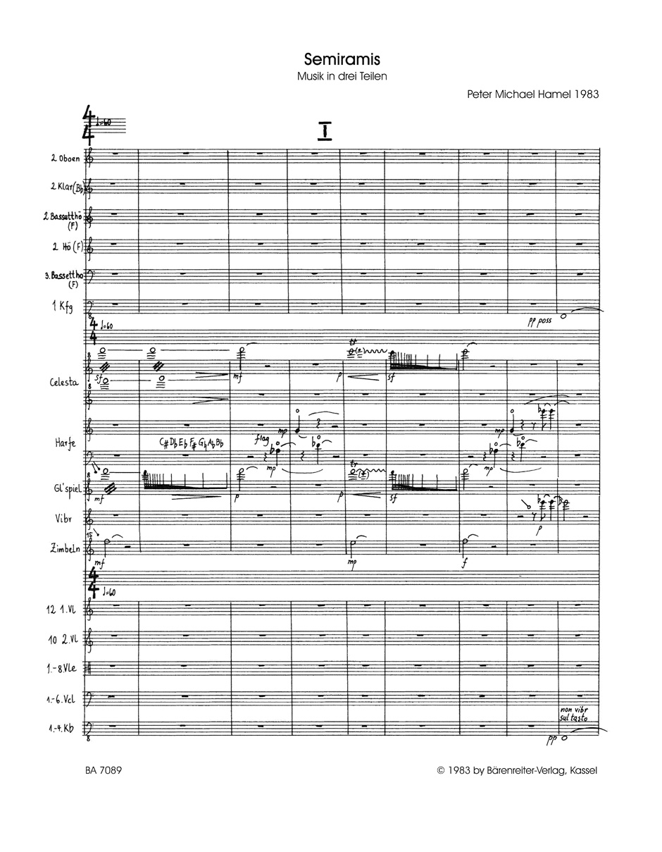 Anderes Coverbild Semiramis für Orchester (1983)