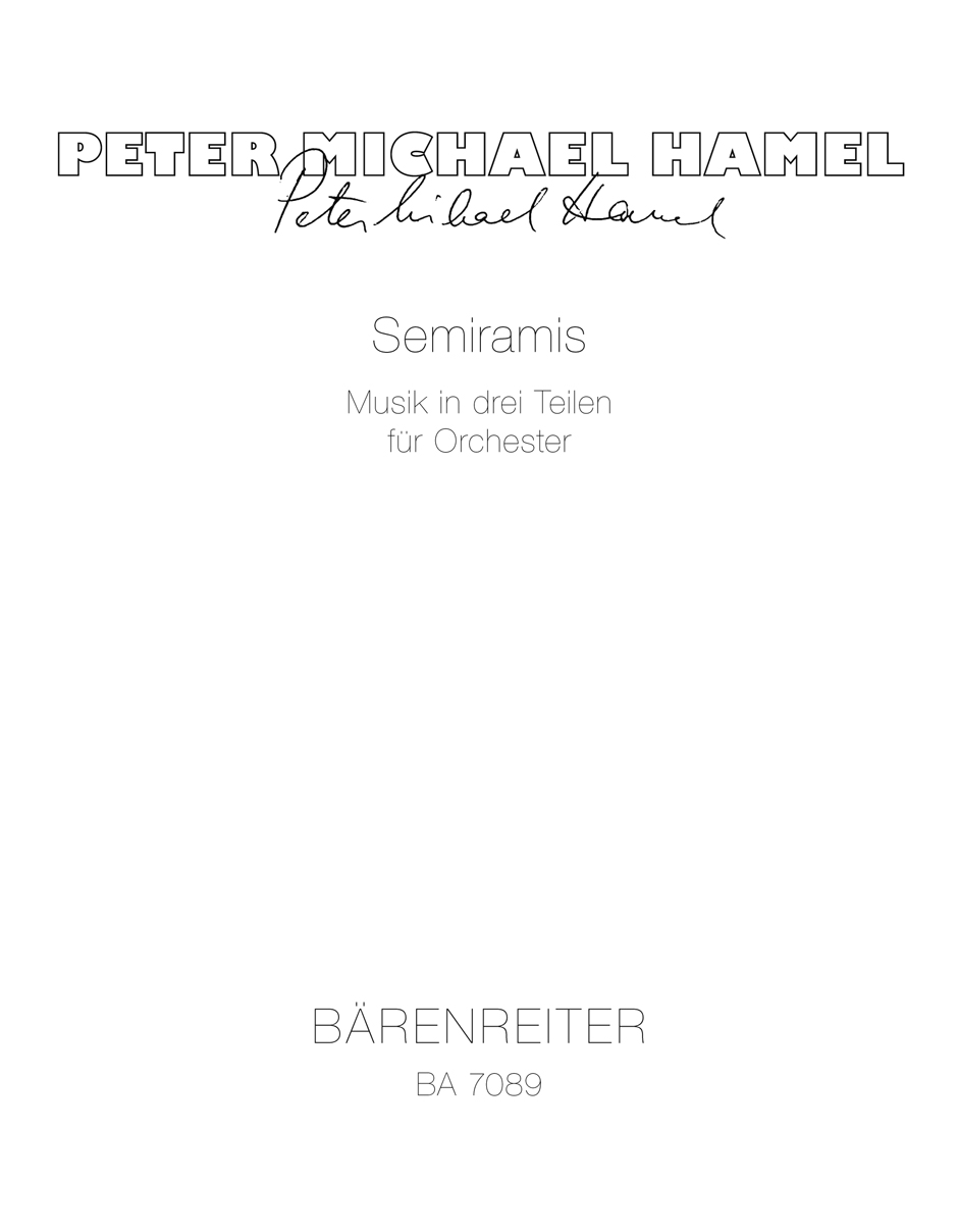 Vorderes Coverbild Semiramis für Orchester (1983)