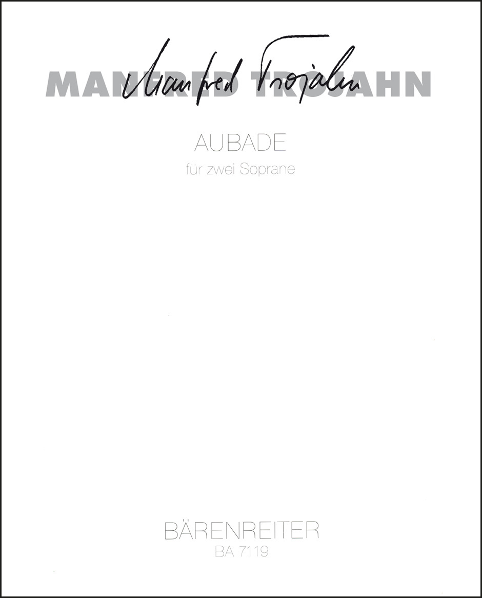 Vorderes Coverbild Aubade - a laetare un an passé für zwei Soprane (1987)
