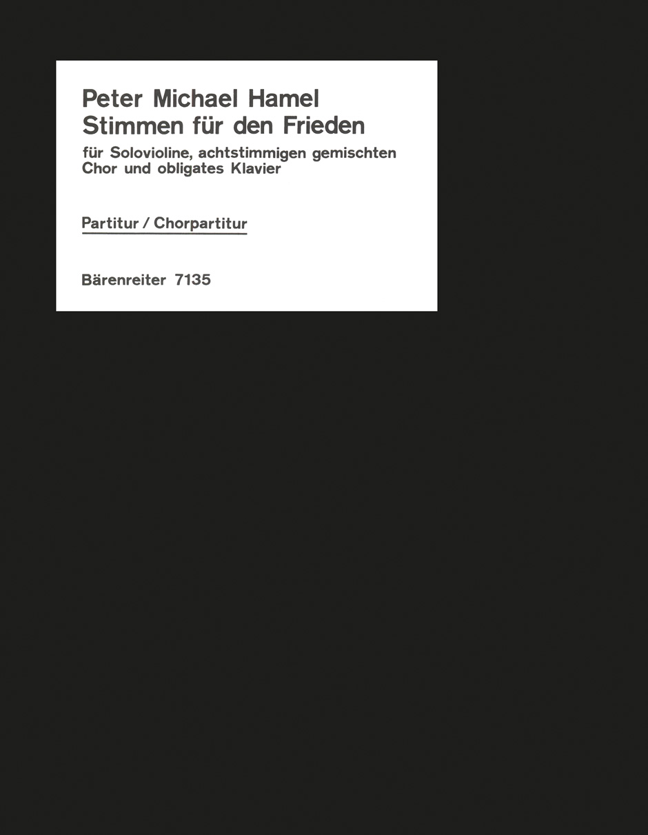 Vorderes Coverbild Stimmen für den Frieden (1982)