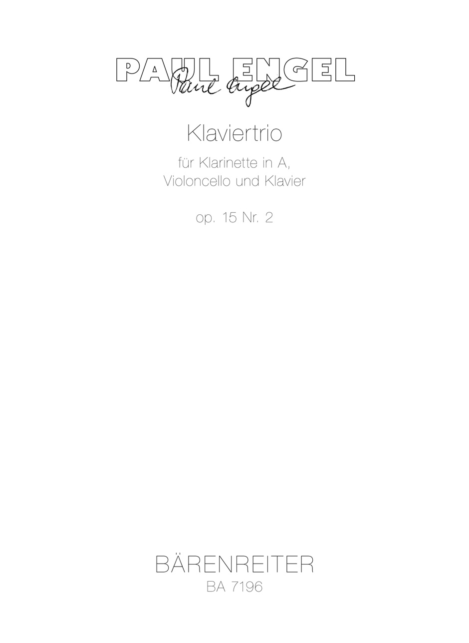 Vorderes Coverbild Klaviertrio für Klarinette in A, Violoncello und Klavier Nr. 2 op. 15 (1979)