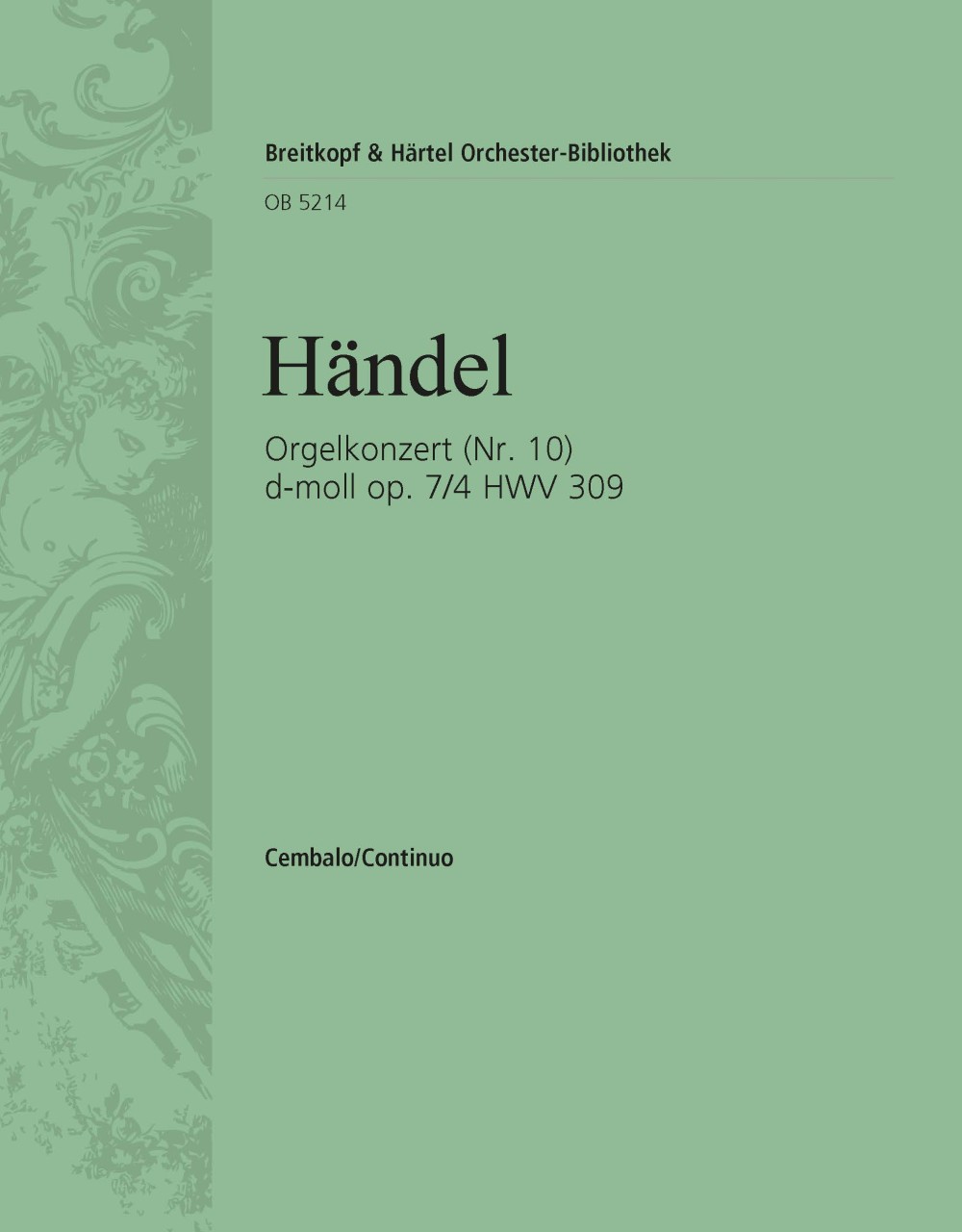 Vorderes Coverbild Orgelkonzert d-moll op. 7/4 HWV309