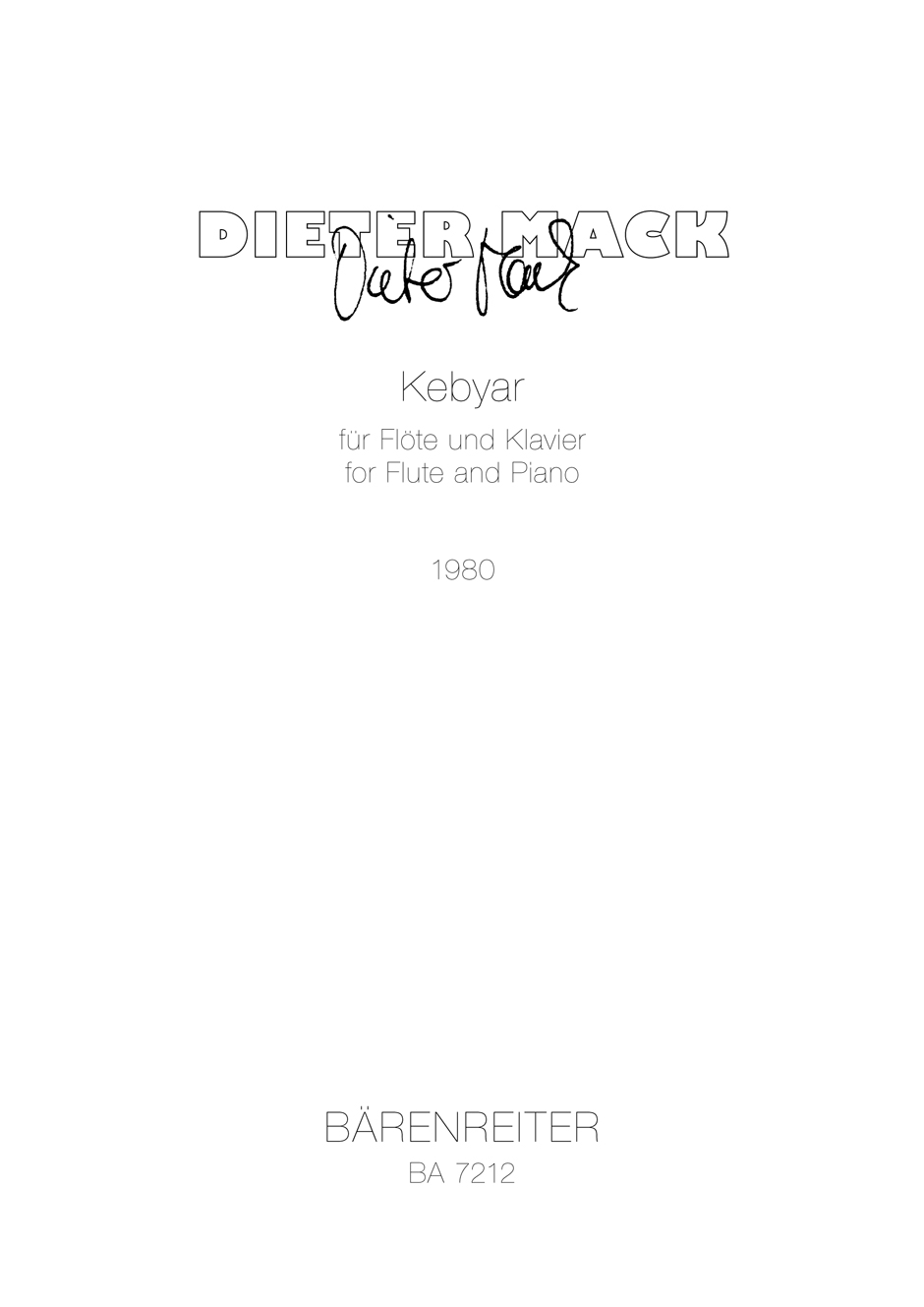 Vorderes Coverbild Kebyar (1980)