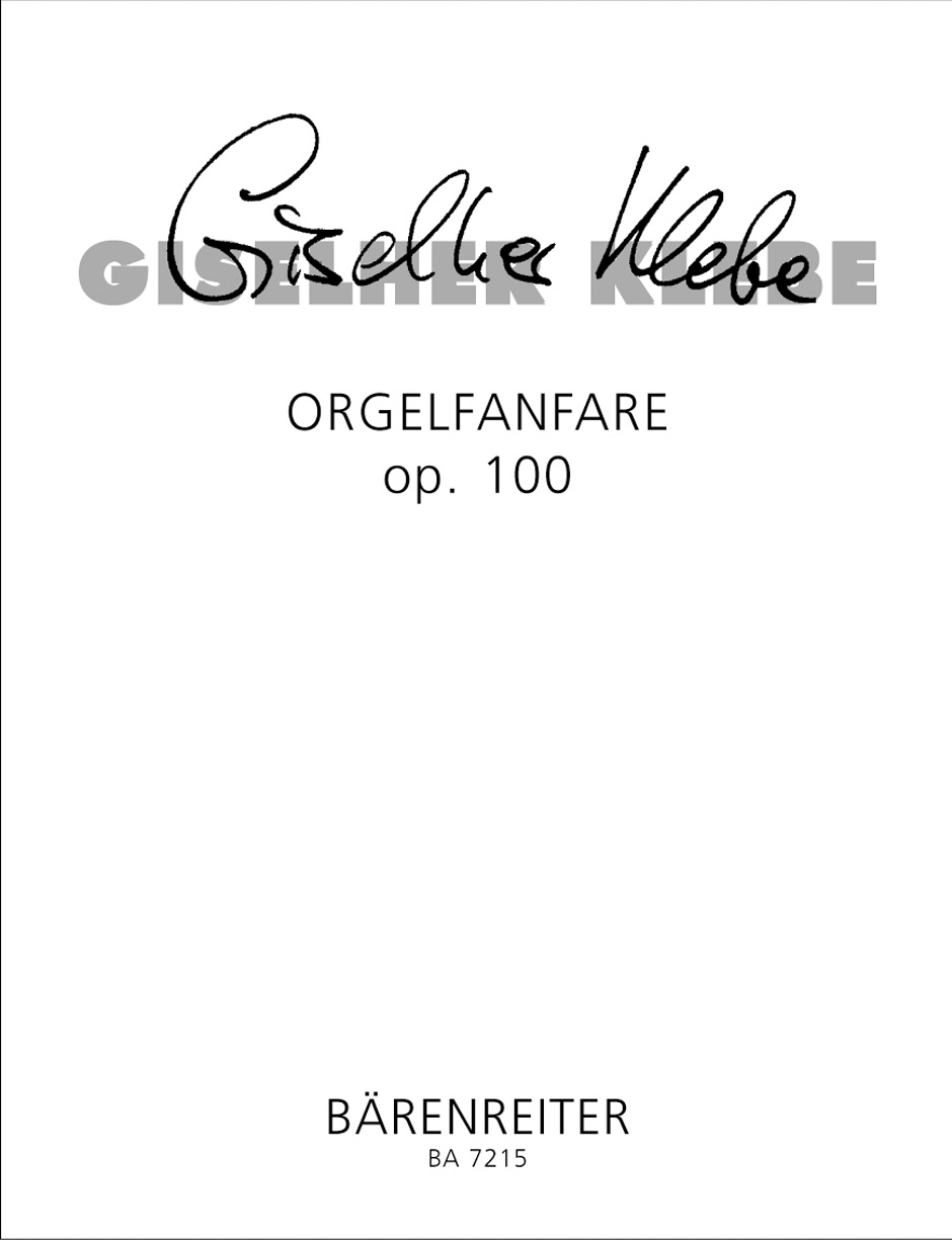 Vorderes Coverbild Orgelfanfare op. 100 (1989)