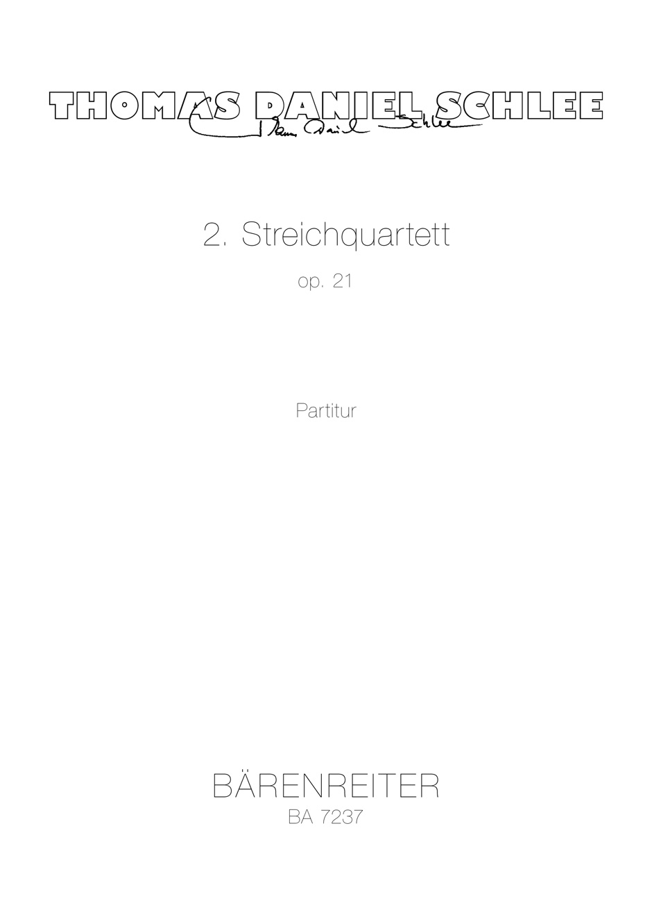 Vorderes Coverbild Streichquartett Nr. 2 op. 21 (1983–1985 (rev. 1997))