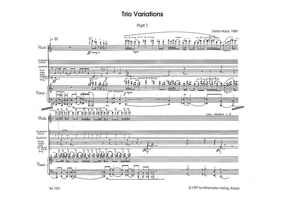 Anderes Coverbild Trio Variations (1989)