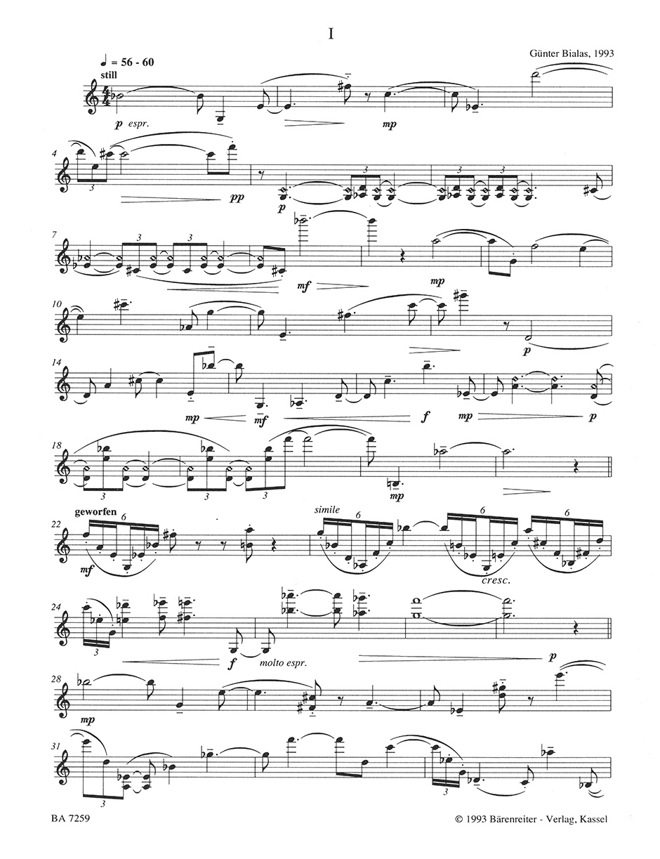 Anderes Coverbild Drei Stücke für Violine solo (1993)