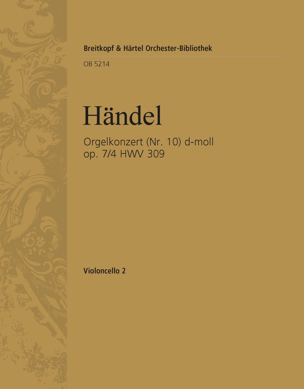 Vorderes Coverbild Orgelkonzert d-moll op. 7/4 HWV309