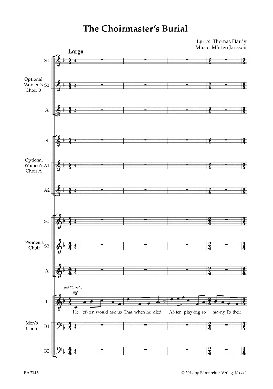 Anderes Coverbild The Choirmaster's Burial