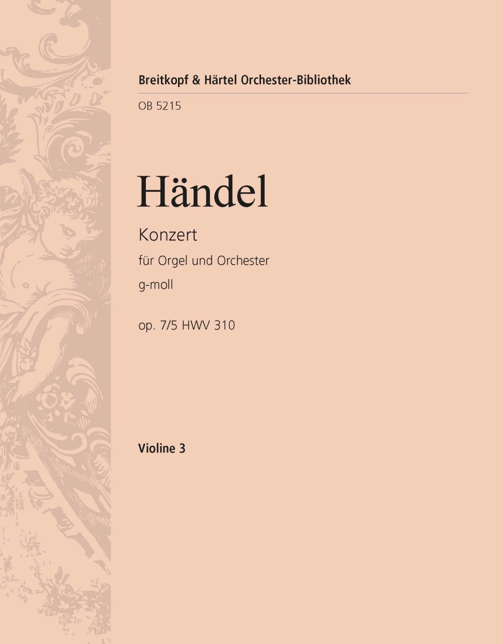 Vorderes Coverbild Orgelkonzert (Nr. 11) g-moll op. 7/5 HWV 310