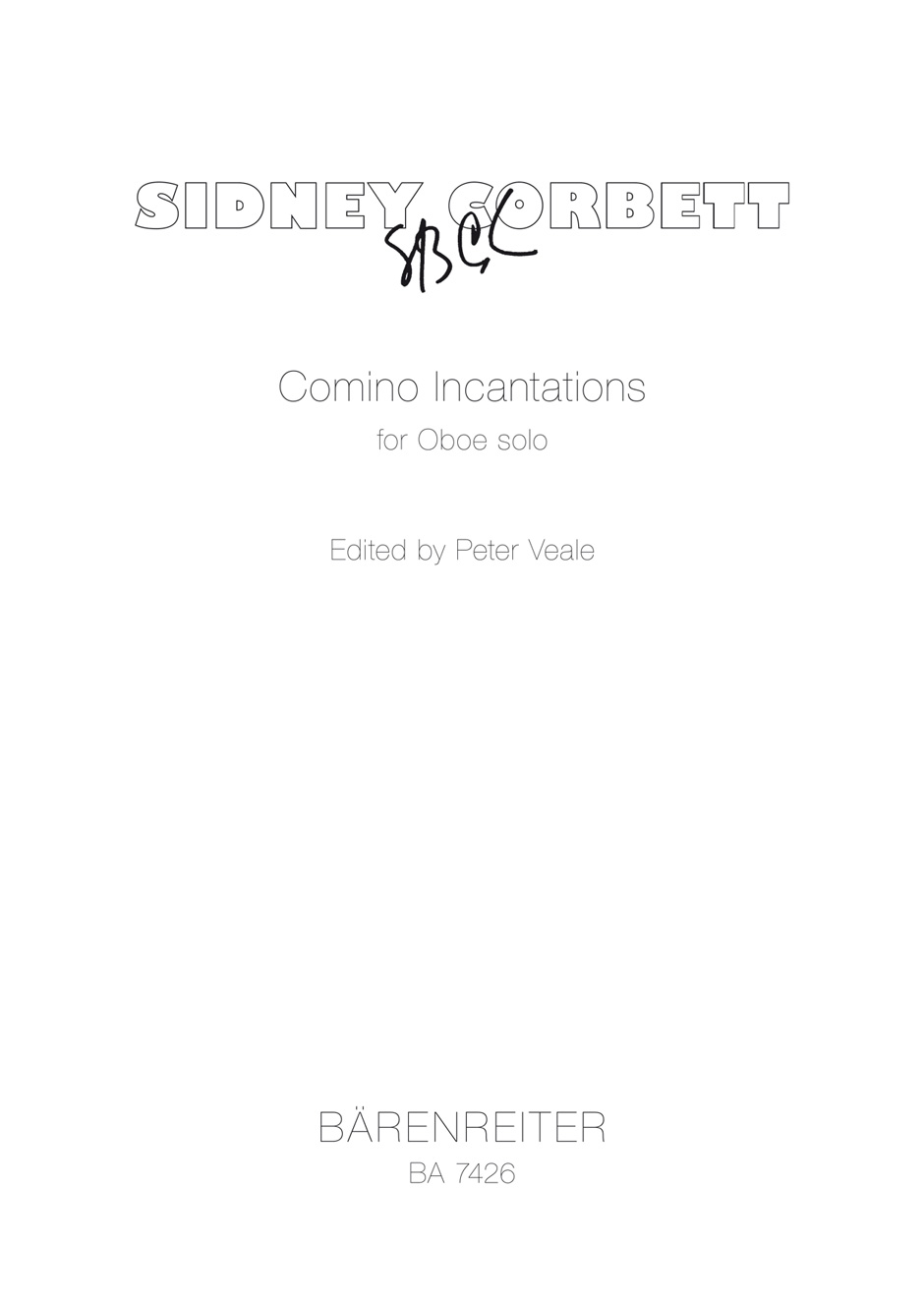 Vorderes Coverbild Comino Incantations für Oboe solo (1994)
