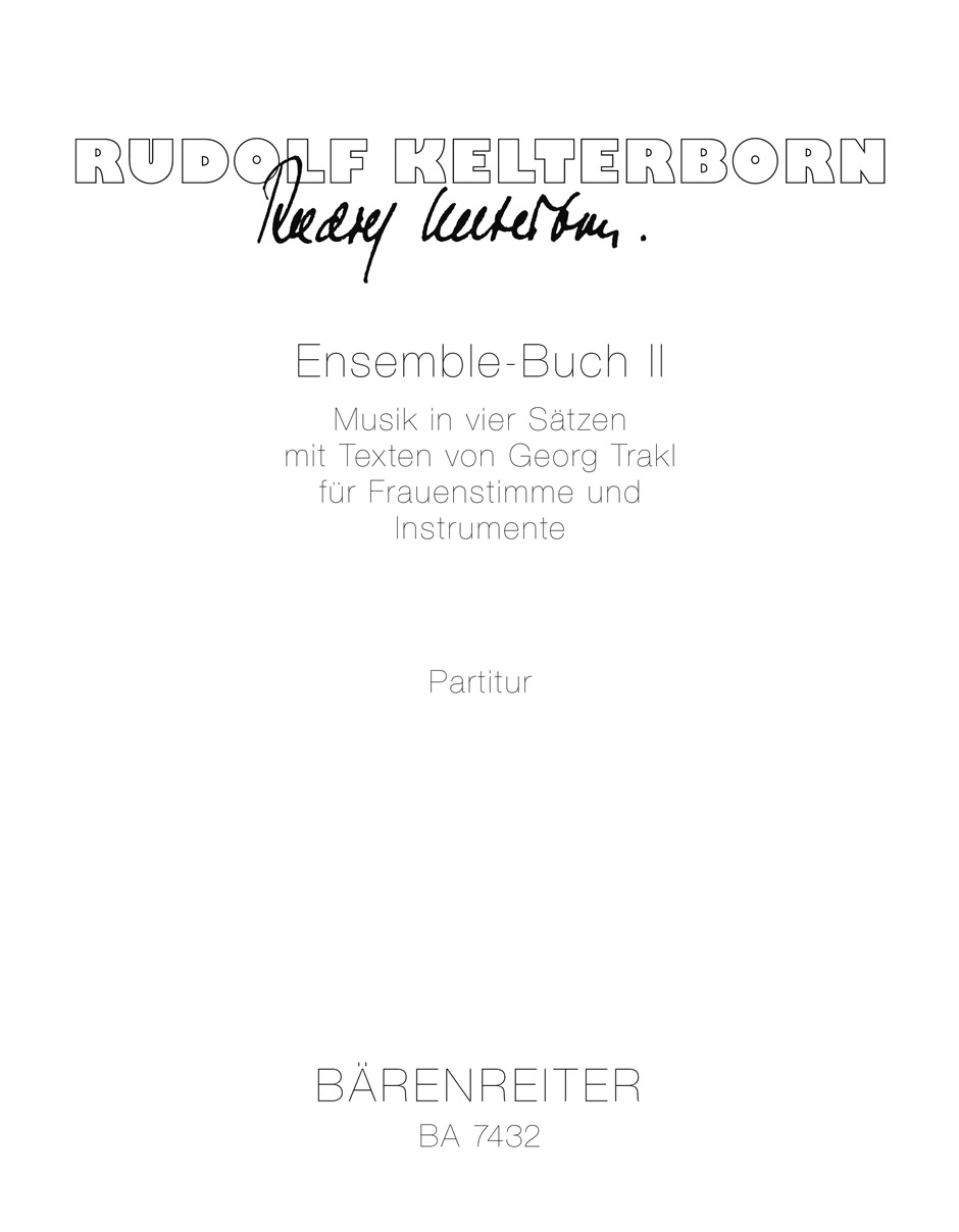 Vorderes Coverbild Ensemble-Buch II (1992/1994)