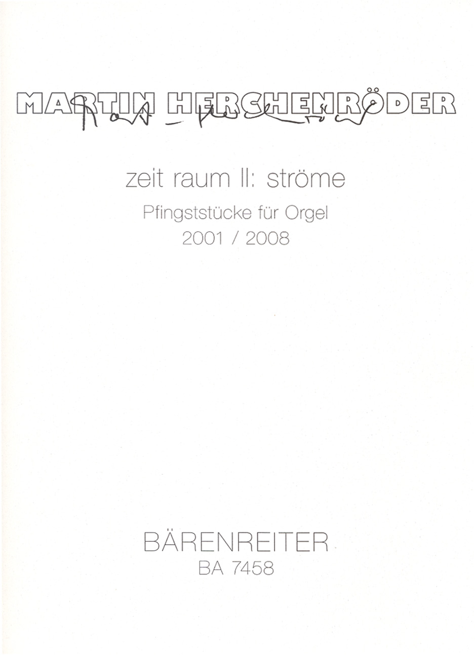 Vorderes Coverbild zeit raum II: ströme (2001/2008)