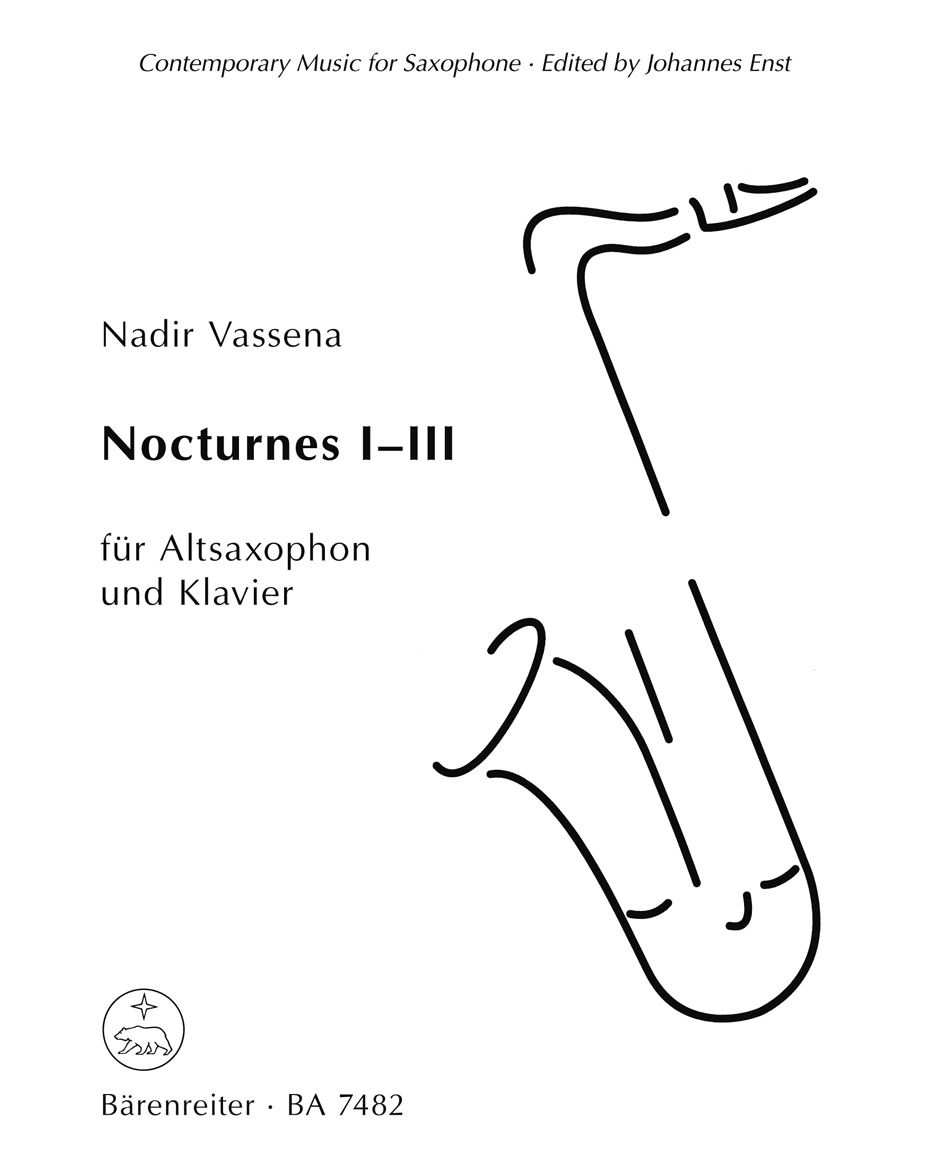Vorderes Coverbild Nocturnes I-III Altsaxophon und Klavier (1993)