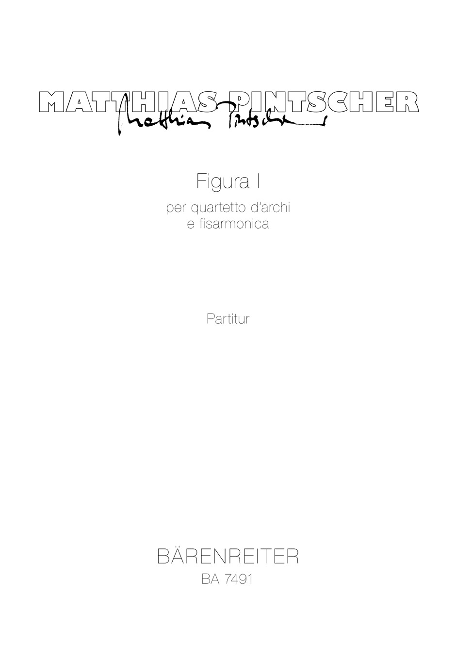 Vorderes Coverbild Figura I per quartetto d'archi e fisarmonica (1998)