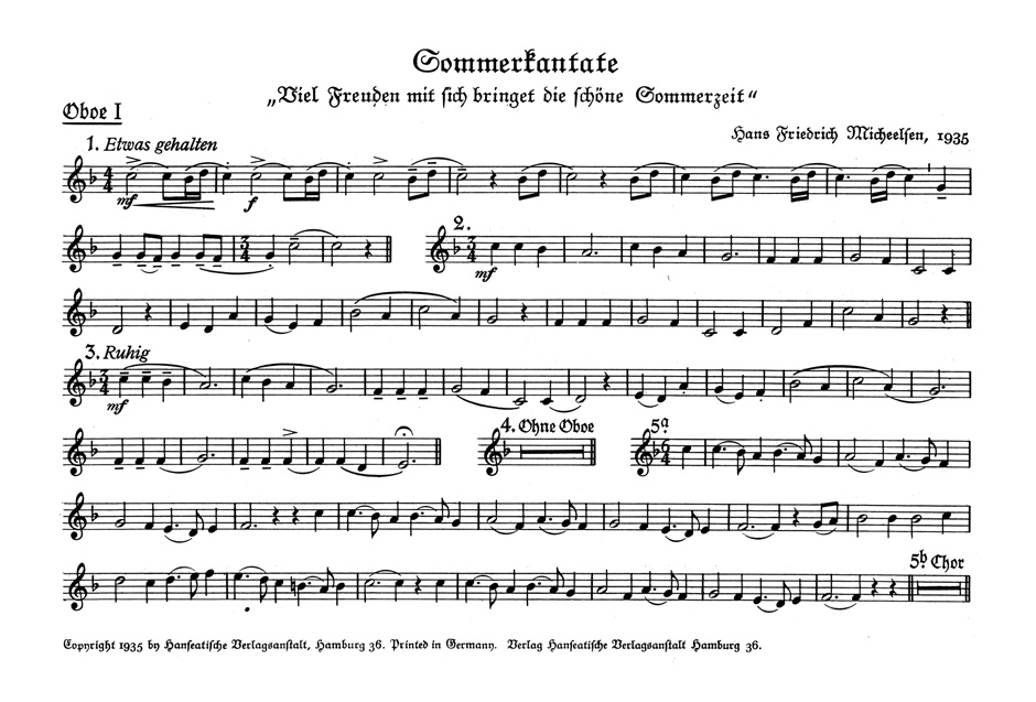 Vorderes Coverbild Viel Freuden mit sich bringet die schöne Sommerzeit (1935)