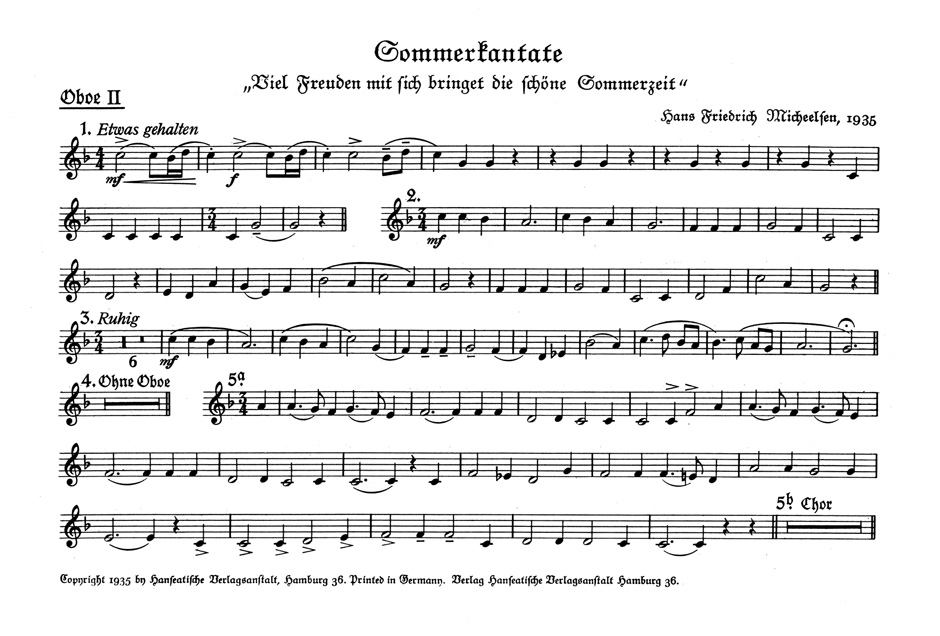 Vorderes Coverbild Viel Freuden mit sich bringet die schöne Sommerzeit (1935)