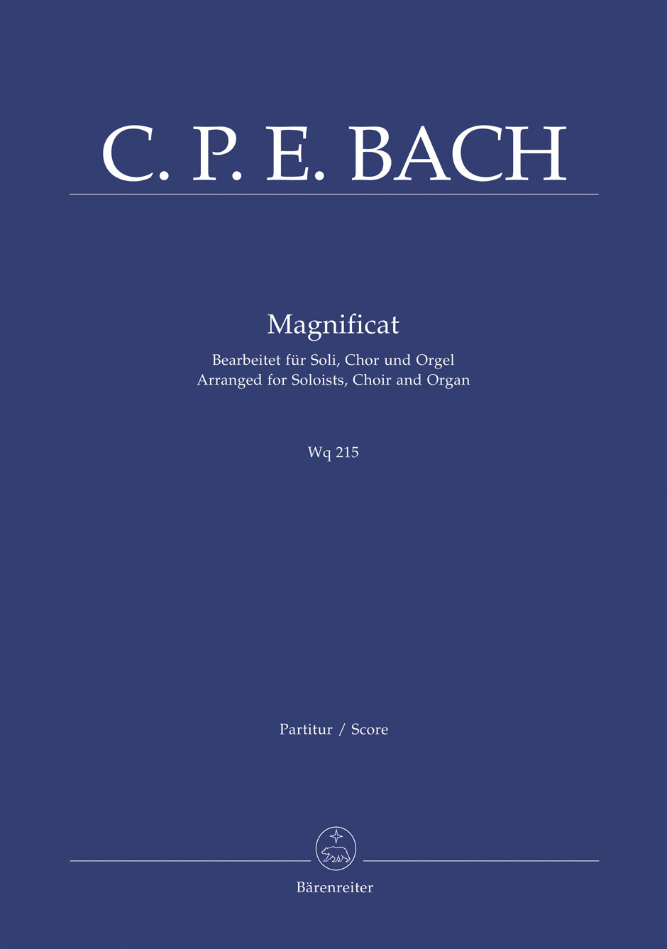 Vorderes Coverbild Magnificat Wq 215