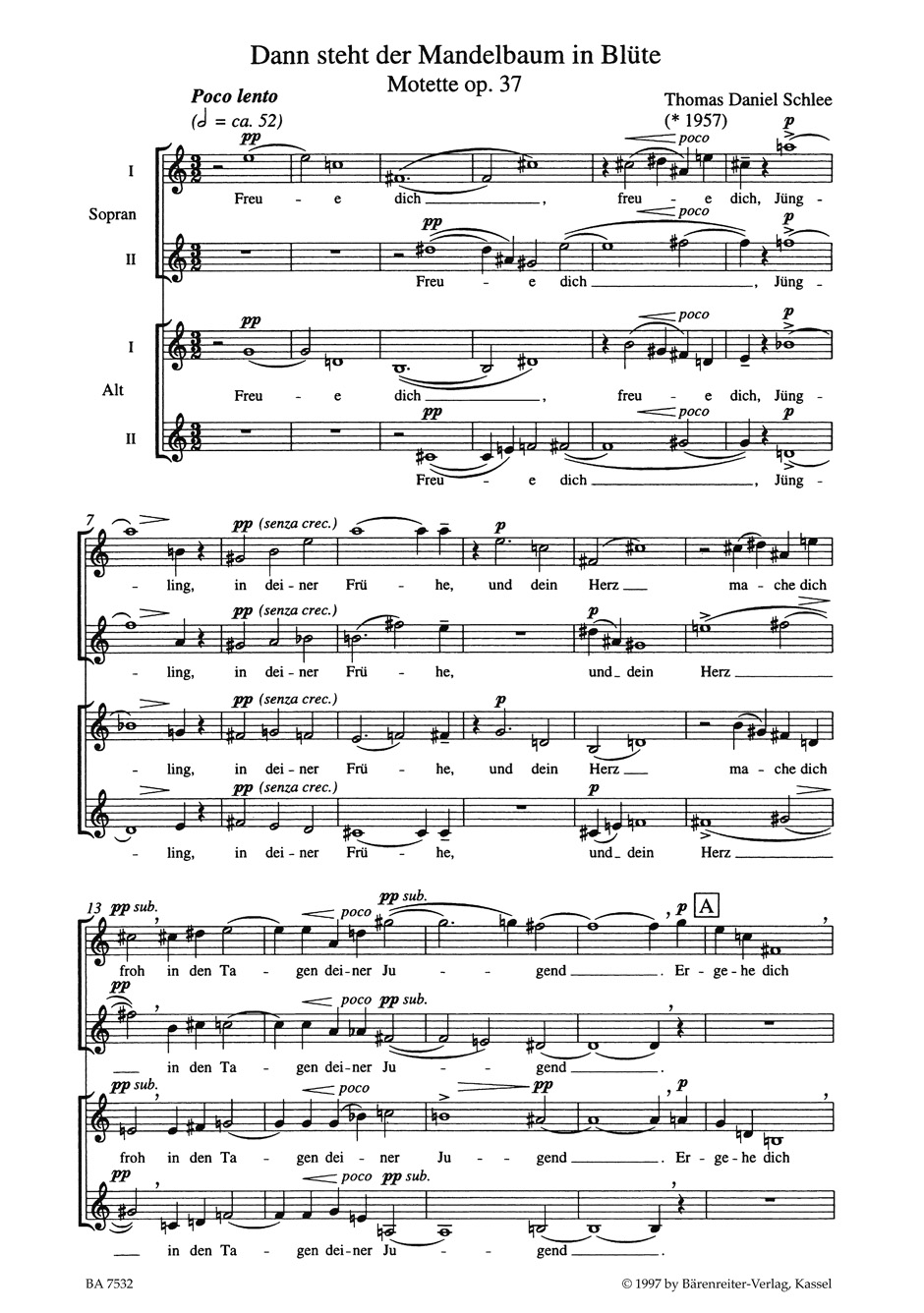 Anderes Coverbild Dann steht der Mandelbaum in Blüte op. 37 (1995)