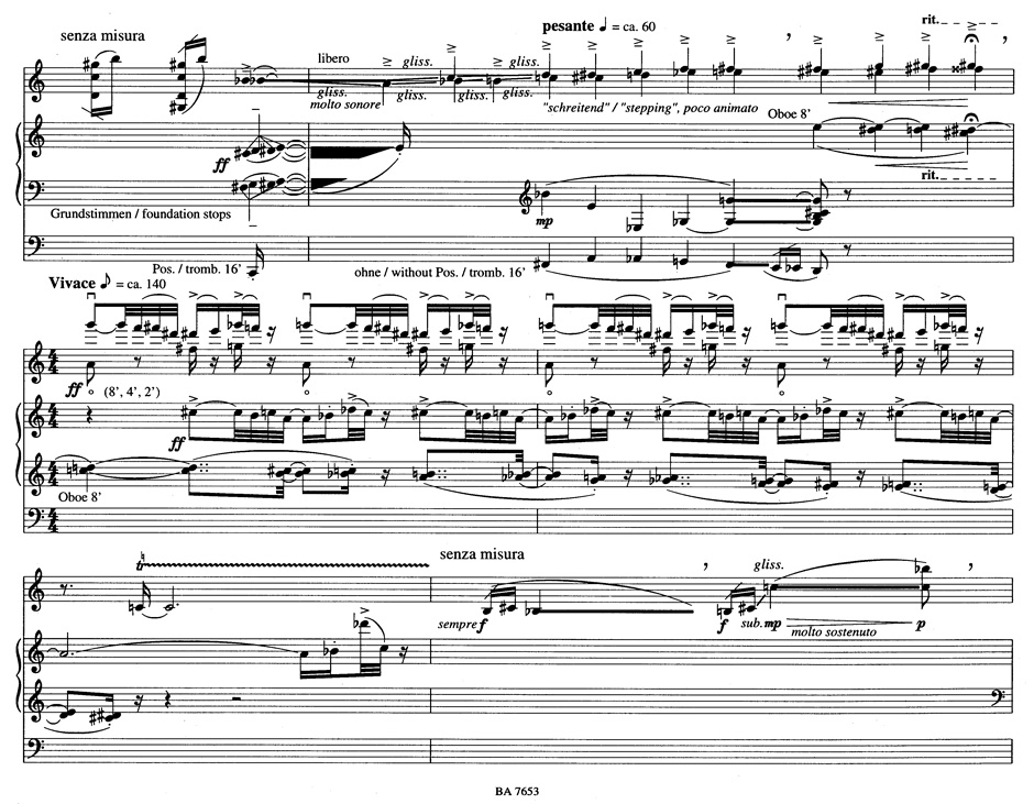 Anderes Coverbild Cadenza con ostinati per violino e organo (1994)