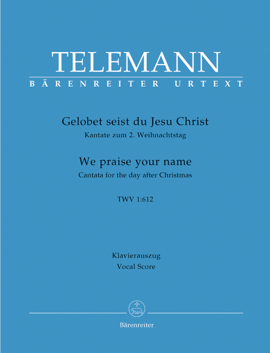 Vorderes Coverbild Gelobet seist du, Jesu Christ TWV 1:612