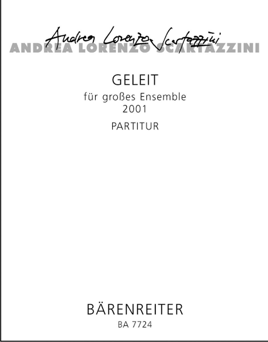 Vorderes Coverbild Geleit für großes Ensemble (2001)
