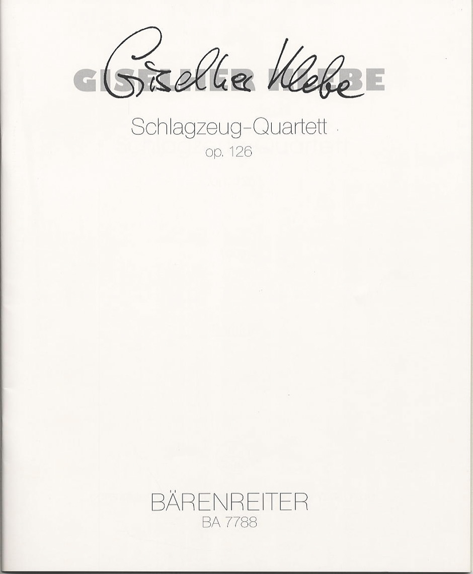 Vorderes Coverbild Schlagzeug-Quartett op. 126 (1997)