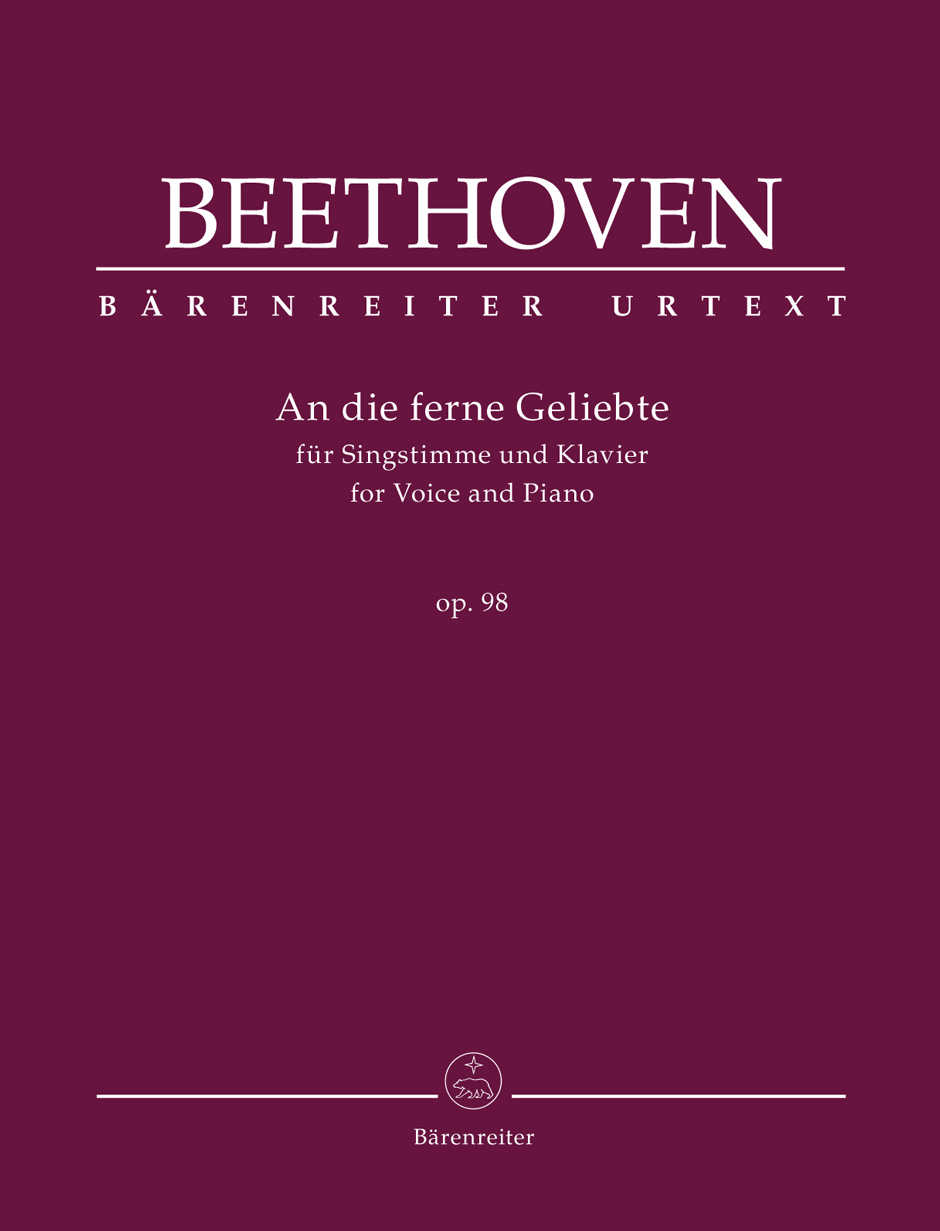 Vorderes Coverbild An die ferne Geliebte für Singstimme und Klavier op. 98