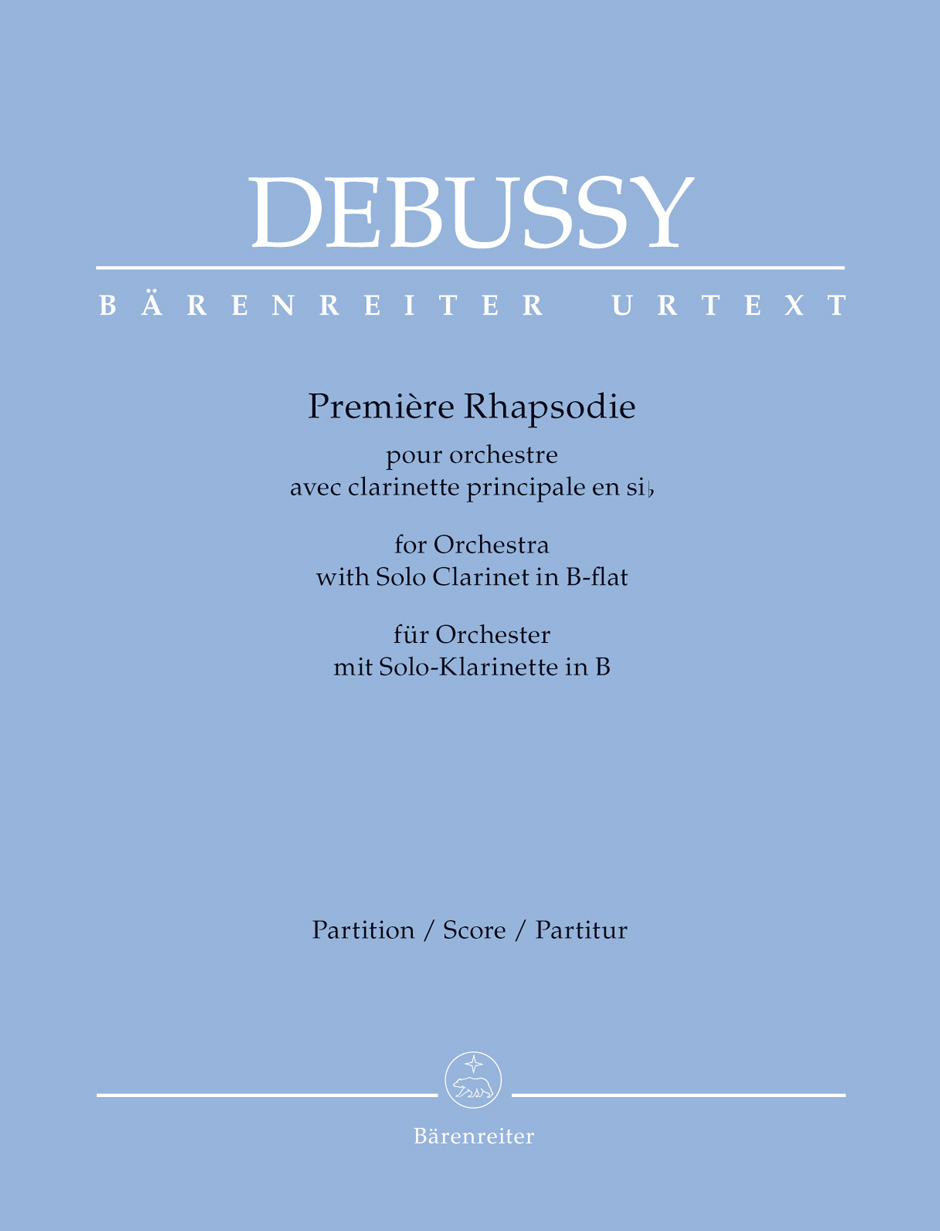 Vorderes Coverbild Première Rhapsodie für Orchester mit Solo-Klarinette in B