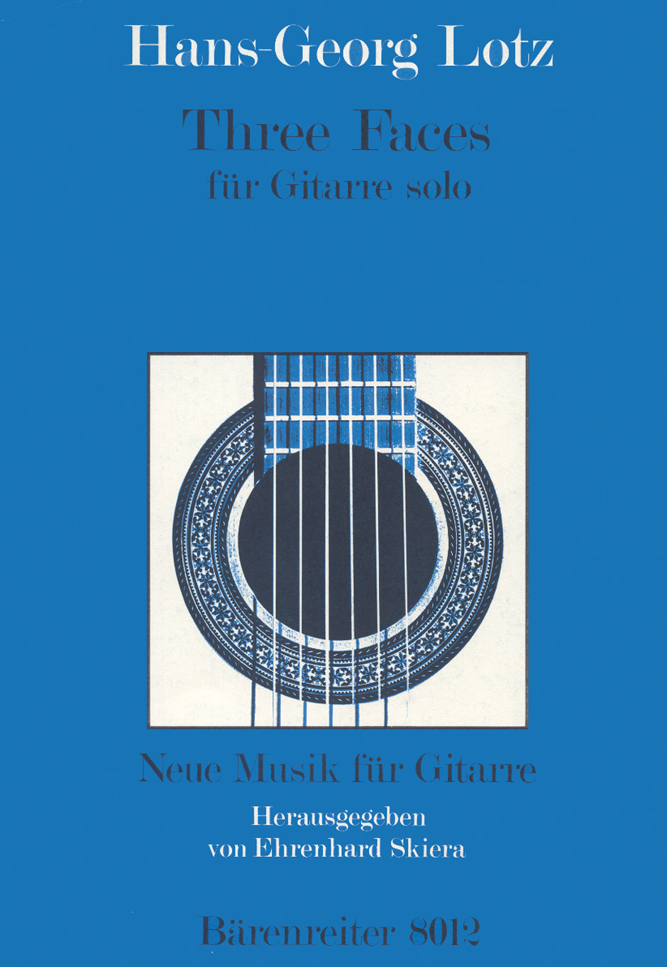 Vorderes Coverbild Three Faces for guitar (1974)