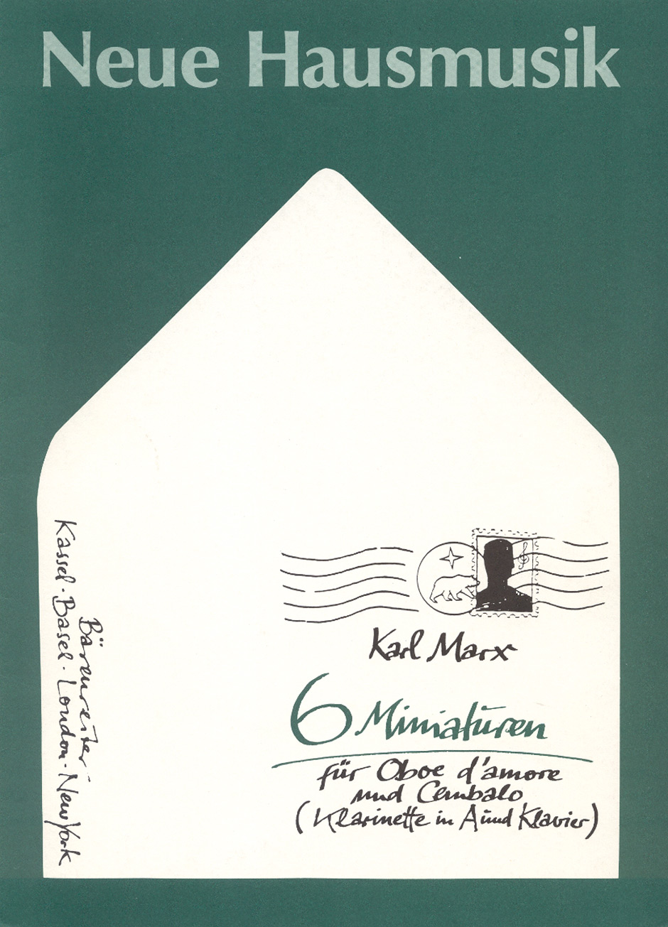 Vorderes Coverbild Sechs Miniaturen für Oboe d'amore und Cembalo oder für Klarinette in A und Klavier op. 62/2 (1974)