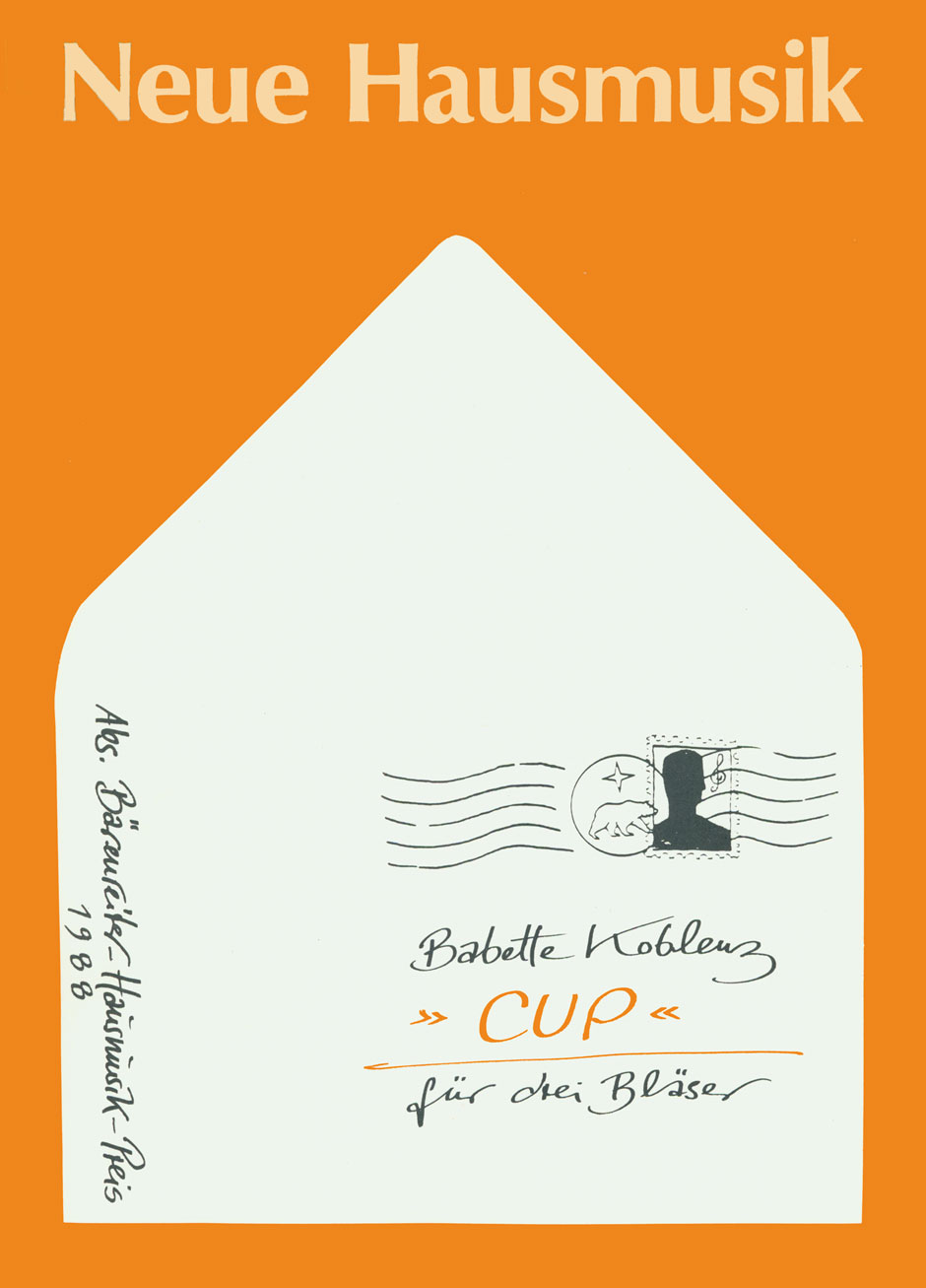 Vorderes Coverbild CUP für drei Bläser (1988)