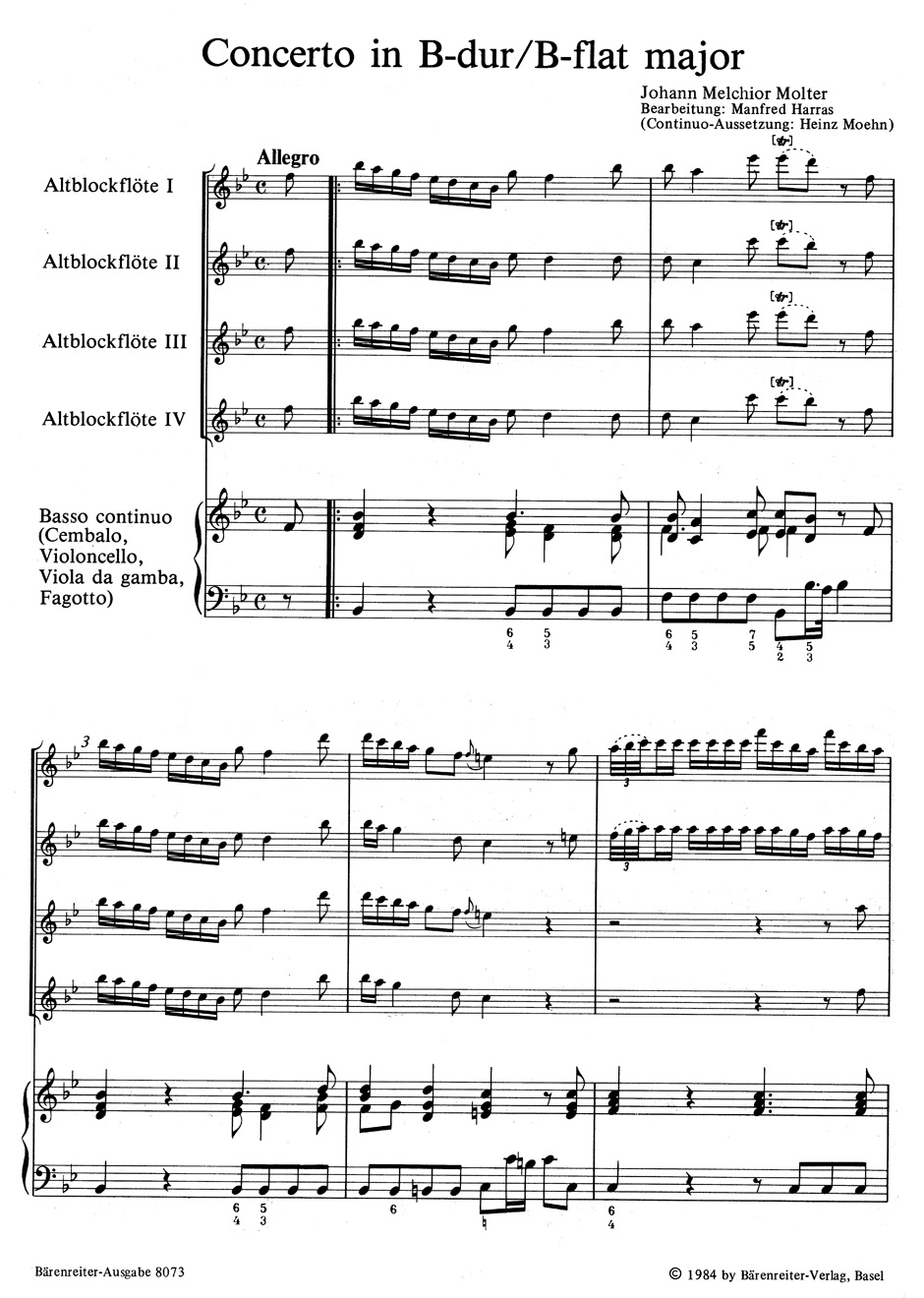 Anderes Coverbild Concerto B-Dur (original A-Dur)