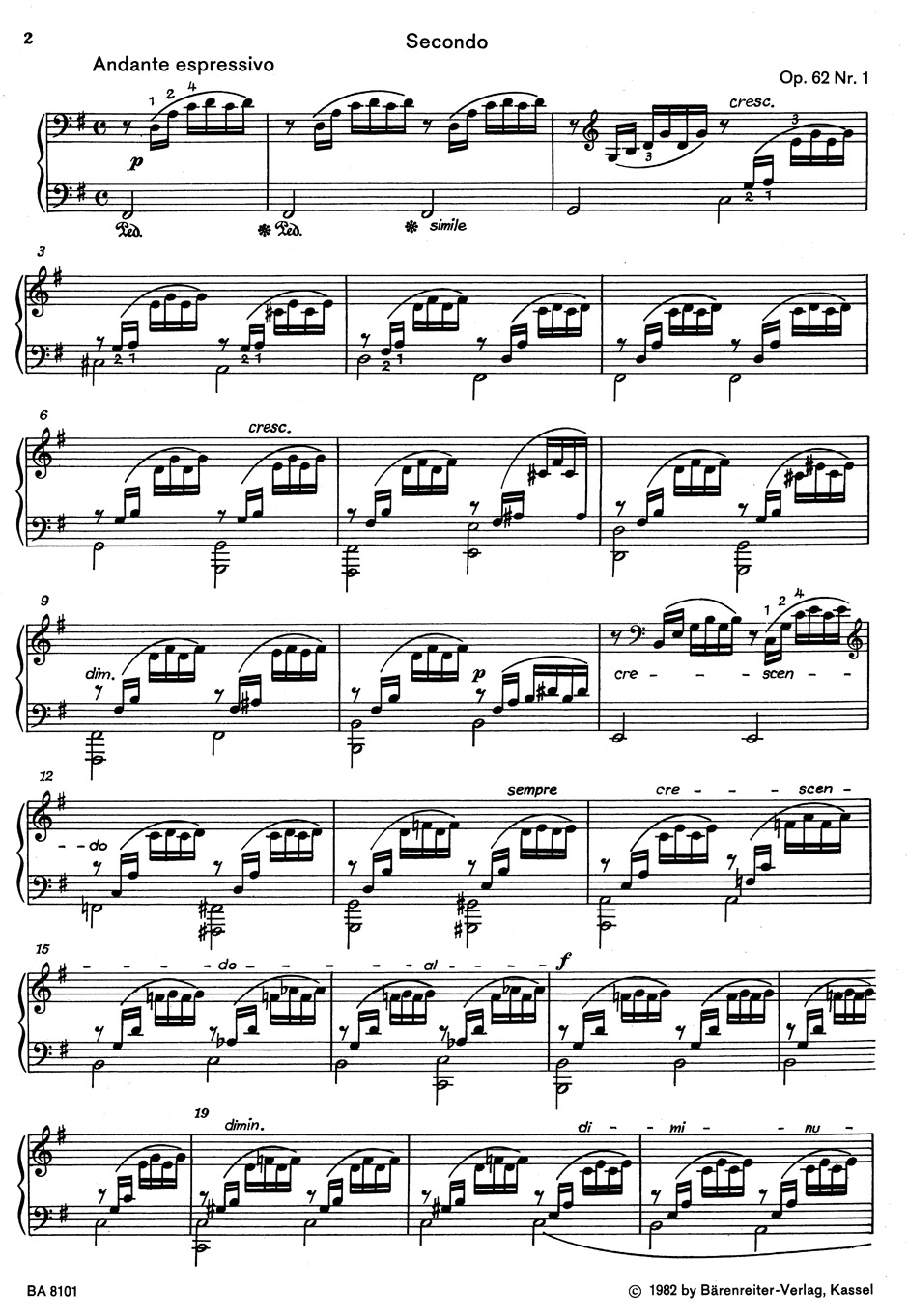 Anderes Coverbild Sieben Lieder ohne Worte für Klavier zu vier Händen op. 62/1-6, 67/1