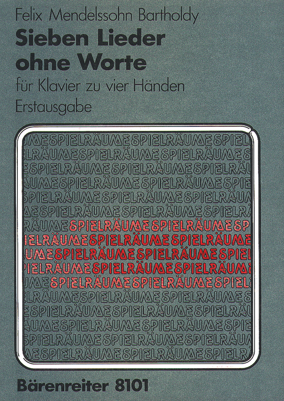 Vorderes Coverbild Sieben Lieder ohne Worte für Klavier zu vier Händen op. 62/1-6, 67/1