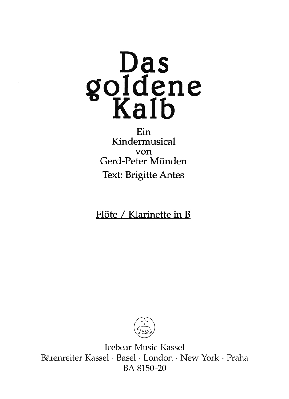 Vorderes Coverbild Das goldene Kalb