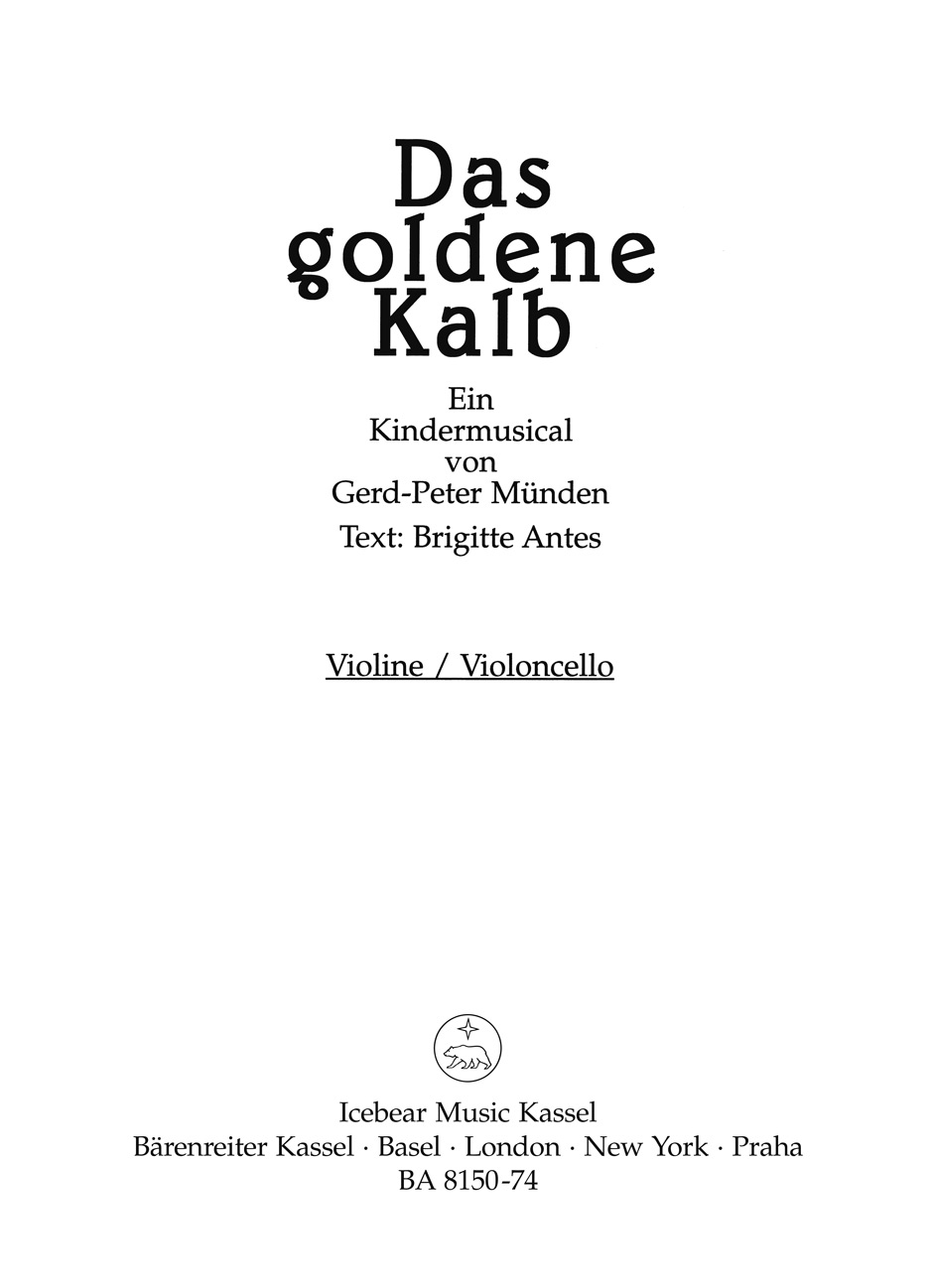 Vorderes Coverbild Das goldene Kalb