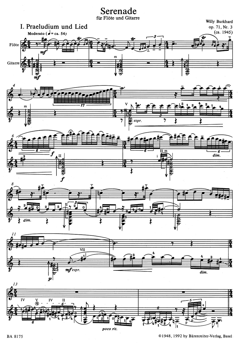 Anderes Coverbild Serenade op. 71/3 (ca. 1945)