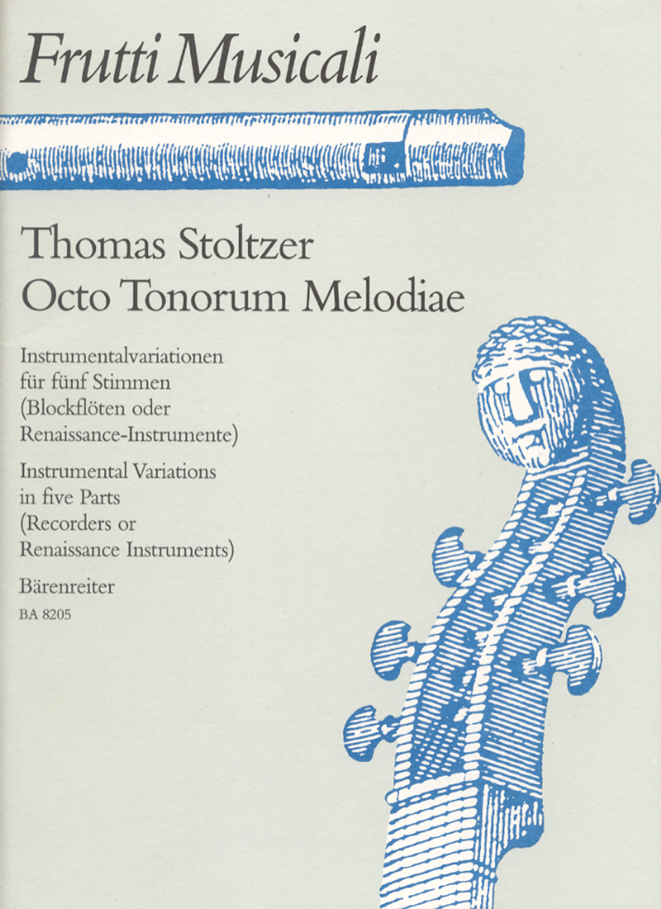 Vorderes Coverbild Octo Tonorum Melodiae für Blockflöten, Renaissance- oder andere Instrumente