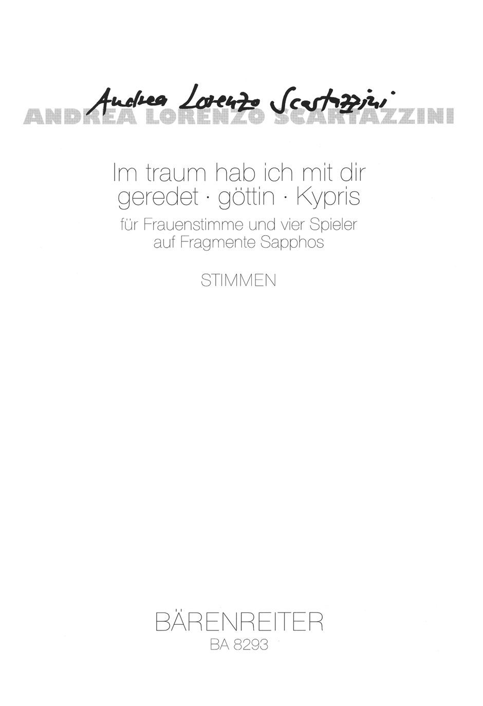 Vorderes Coverbild Im traum hab ich mit dir geredet - göttin - Kypris (1999)