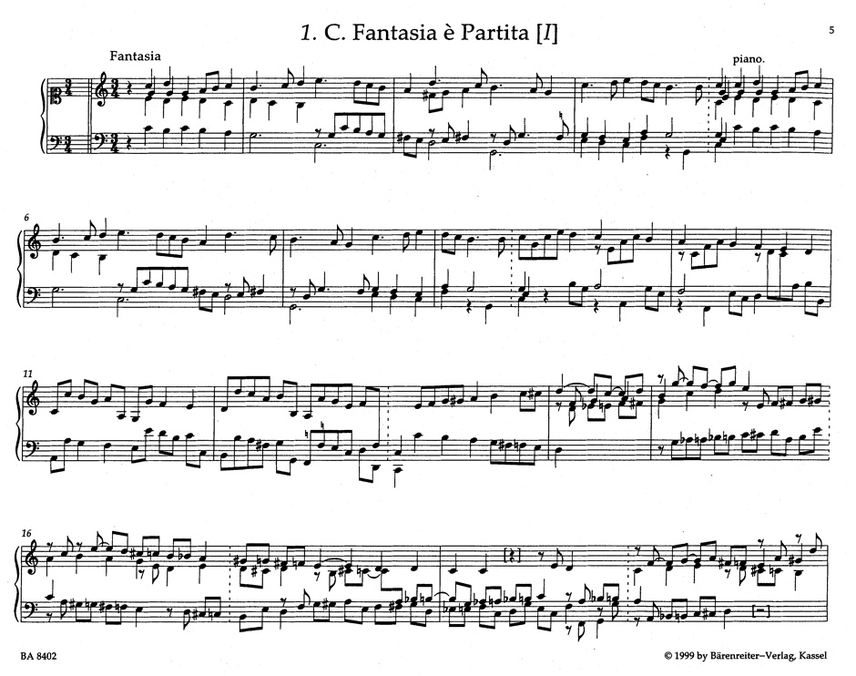 Anderes Coverbild Johann Krieger: Musicalische Partien (1697) / Anmuthige Clavier-Übung (1699)