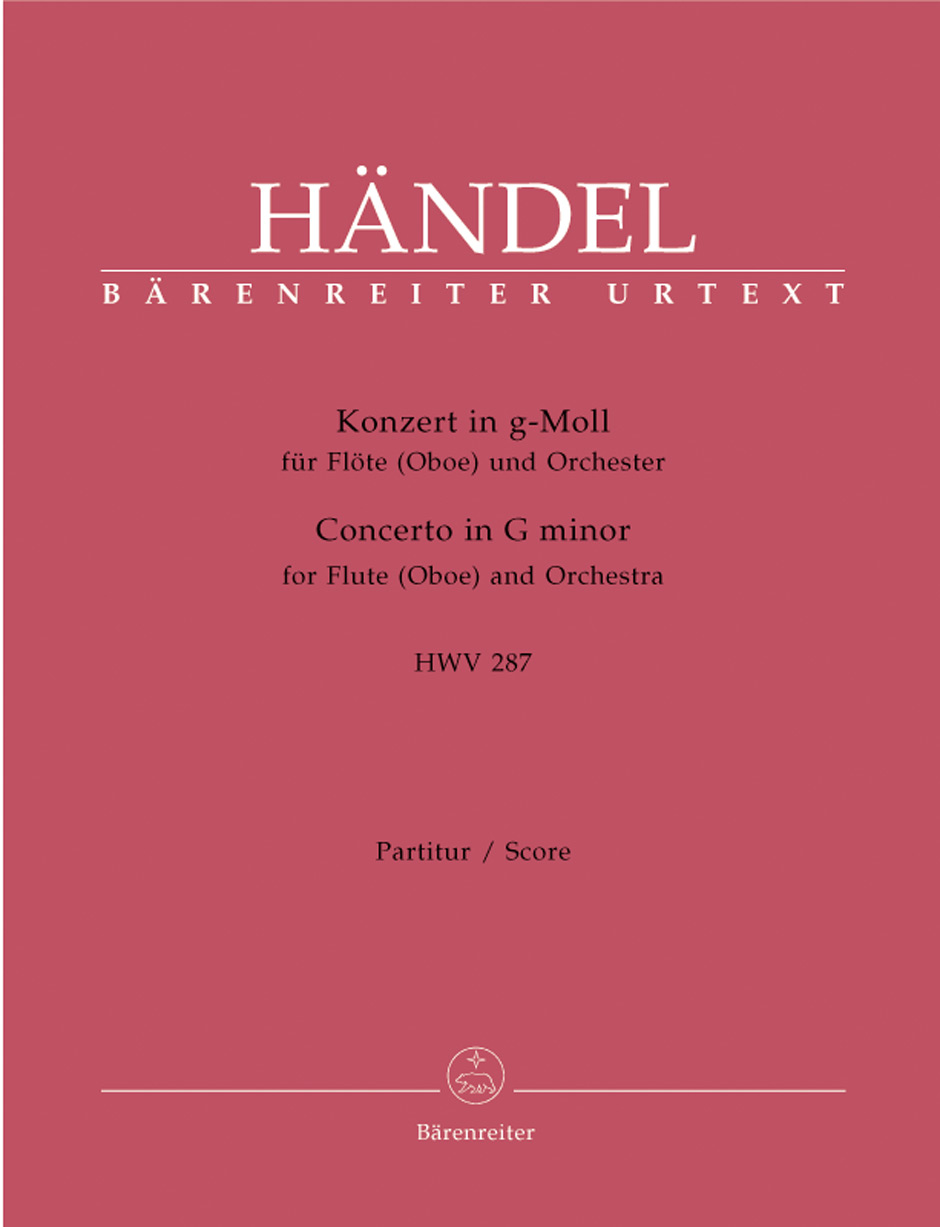 Vorderes Coverbild Konzert für Flöte (Oboe) und Orchester g-Moll HWV 287